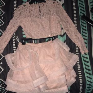 homecoming light pink dress